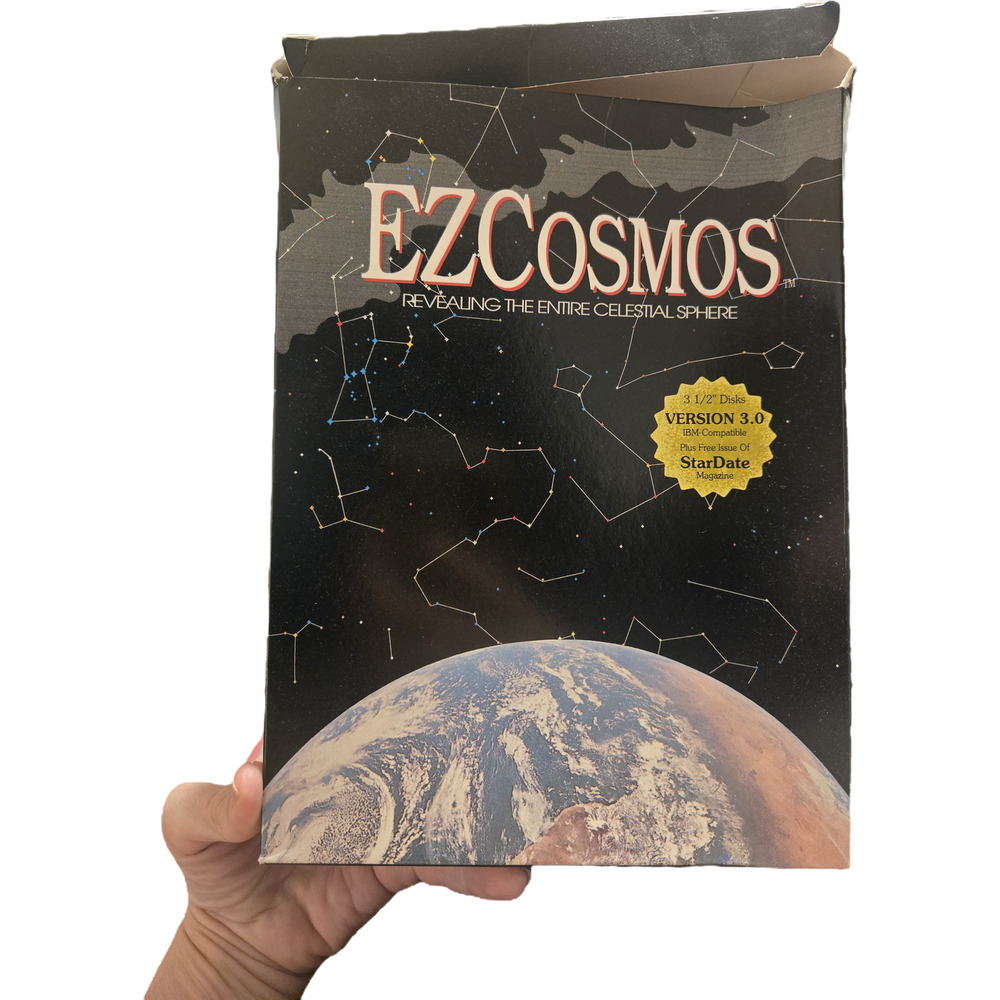 EZCosmos Revealing the Entire Celestial Sphere Version 3.0 IBM Vintage PC 1990